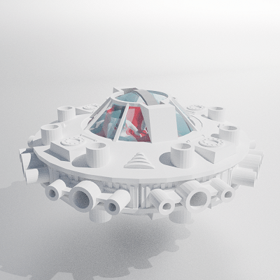 Alien Gyroscopic Cockpit&nbsp;(White)