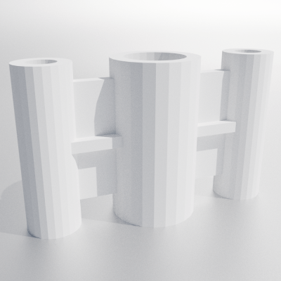 Tri Connector (White)